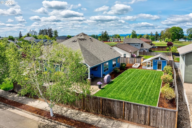 aerial perspective of suburban area