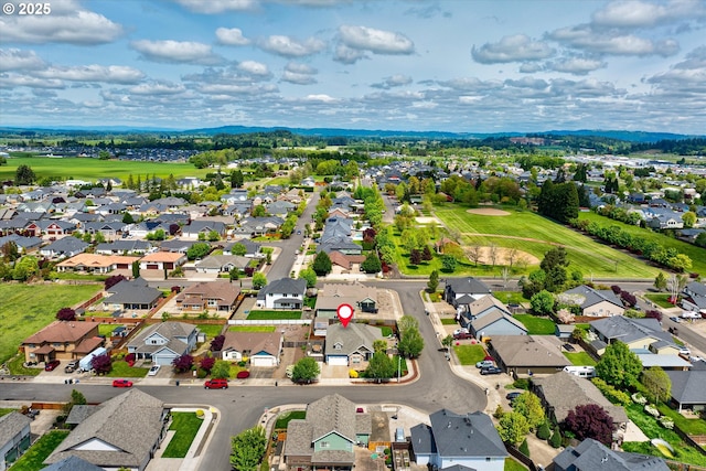 aerial perspective of suburban area