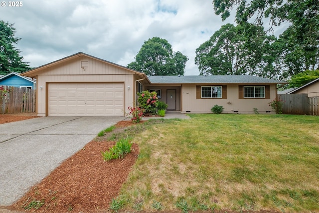 1949 Waln Creek Dr, Salem, OR 97306 - single story home with driveway, an attached garage, and crawl space