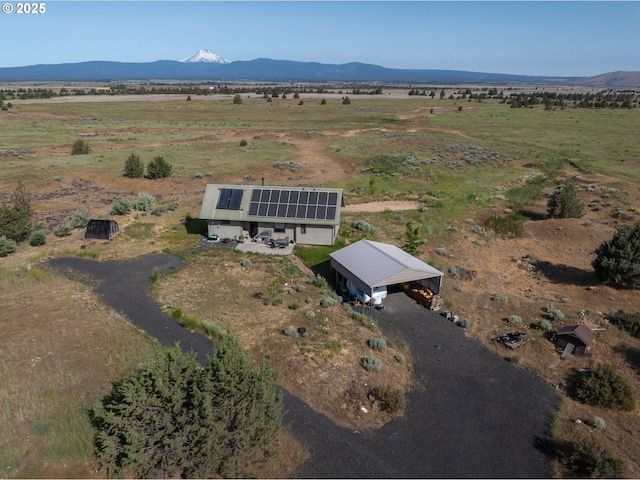 55264 Paulson Rd, Maupin, OR 97037 - aerial view of property's location with a mountain backdrop and rural landscape