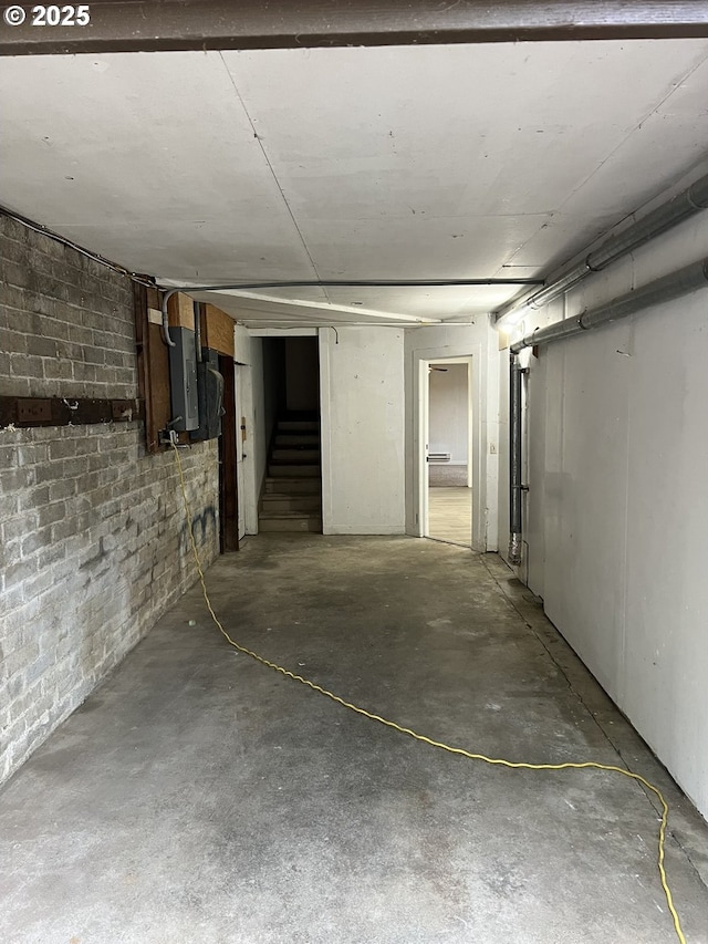 view of basement