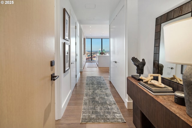 550 SW 10th Ave Unit 2306, Portland, OR 97205 - hall with wood finished floors