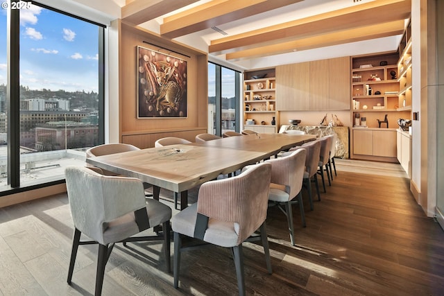 550 SW 10th Ave Unit 2306, Portland, OR 97205 - dining area featuring wood finished floors