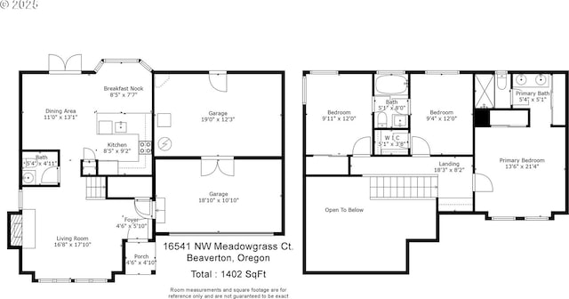 16541 NW Meadow Grass Ct, Beaverton, OR 97006 - view of room layout