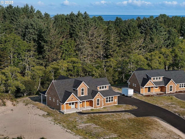 90190 Hobie Rd, Warrenton, OR 97146 - view from above of property featuring a heavily wooded area