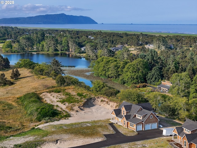 90190 Hobie Rd, Warrenton, OR 97146 - view of subject property with a water and mountain view and a forest