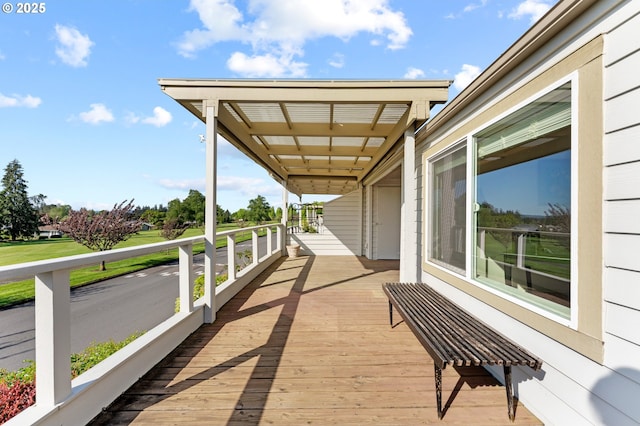 view of wooden terrace