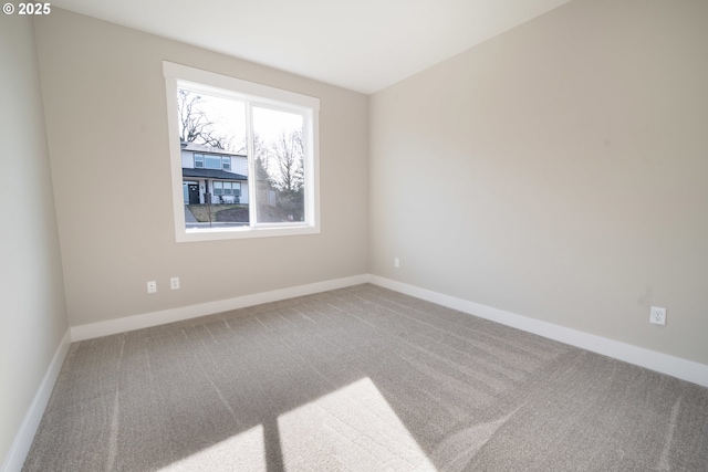 view of carpeted empty room