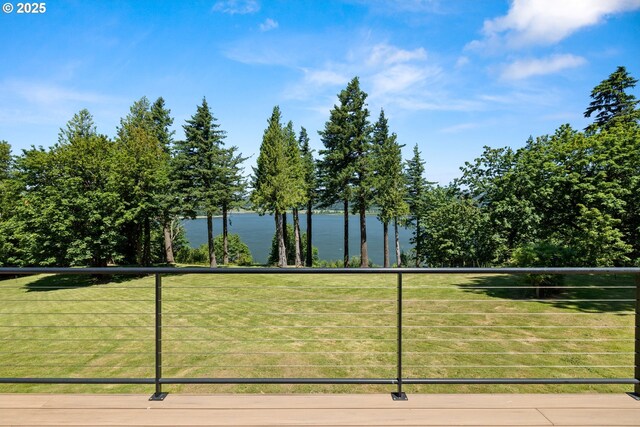 37333 NE Reed Rd, Corbett, OR 97019 - view of community featuring a water view and a lawn