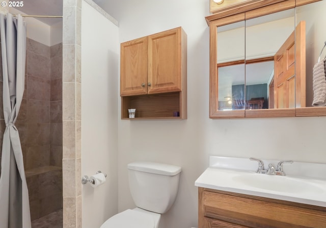 235 Bates Rd, White Salmon, WA 98672 - bathroom featuring vanity and tiled shower