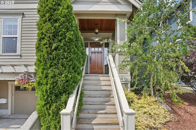 665 NE Skidmore St, Portland, OR 97211 - property entrance with a garage