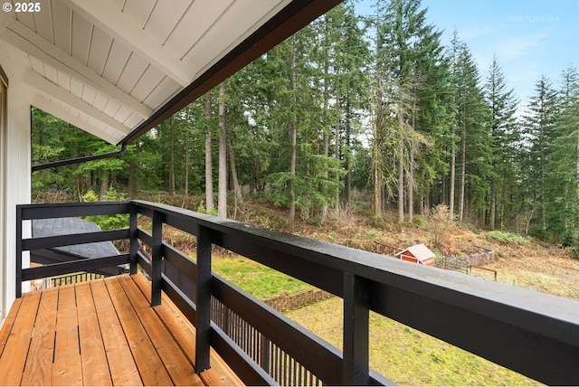 20740 S Shelley Ln, Beavercreek, OR 97004 - wooden terrace with a forest view