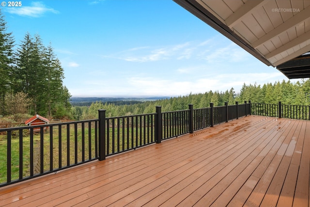 20740 S Shelley Ln, Beavercreek, OR 97004 - wooden deck featuring a forest view