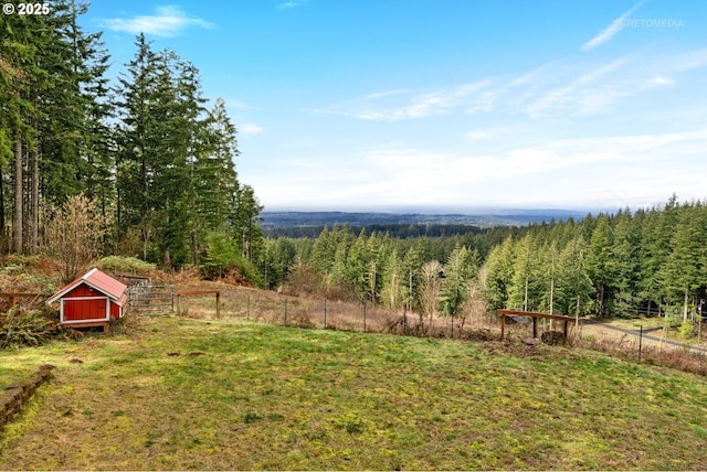 20740 S Shelley Ln, Beavercreek, OR 97004 - view of yard with a forest view