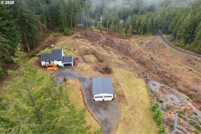 20740 S Shelley Ln, Beavercreek, OR 97004 - aerial view of property and surrounding area with a heavily wooded area