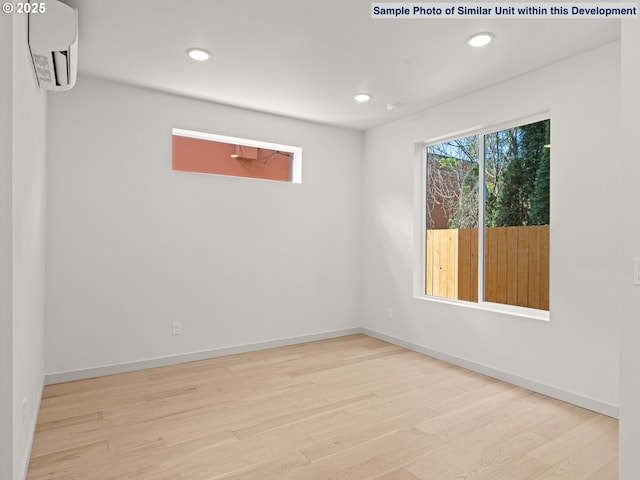1612 SE Morrison St Unit 2, Portland, OR 97214 - unfurnished room with wood finished floors, recessed lighting, and baseboards