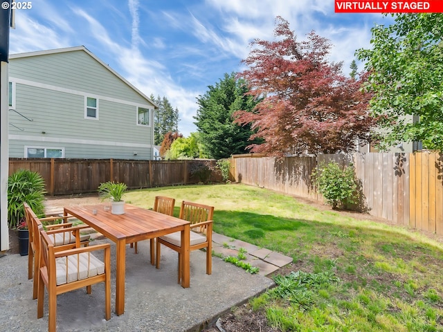 13688 Sandra Loop, Oregon City, OR 97045 - view of yard featuring outdoor dining space and a patio