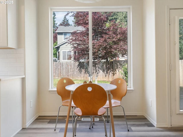 13688 Sandra Loop, Oregon City, OR 97045 - dining space with light wood-type flooring and baseboards