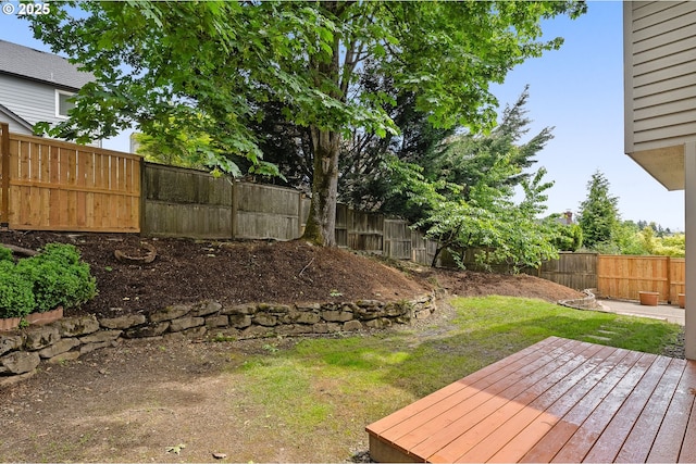 1318 NW Slocum Way, Portland, OR 97229 - view of yard with a deck