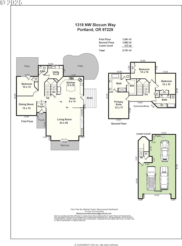 1318 NW Slocum Way, Portland, OR 97229 - property floor plan