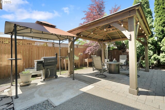 2475 NE 10th Ave, Hillsboro, OR 97124 - view of patio with a gazebo and grilling area