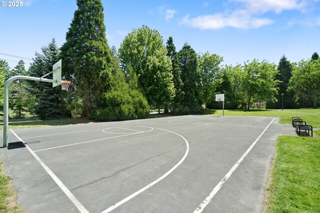 2475 NE 10th Ave, Hillsboro, OR 97124 - view of basketball court featuring community basketball court, a yard, and view of scattered trees