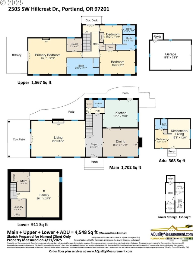 2505 SW Hillcrest Dr, Portland, OR 97201 - floor plan / room layout