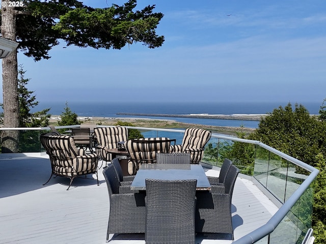 94414 Tom Cat Hill Rd, Gold Beach, OR 97444 - deck featuring a water view