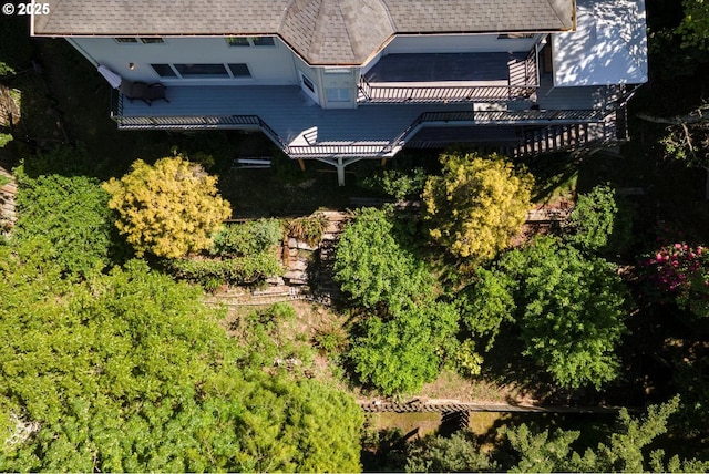 view from above of property