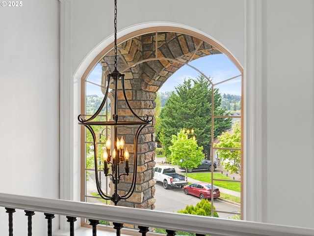 9540 SE Spyglass Dr, Happy Valley, OR 97086 - room details featuring a notable chandelier