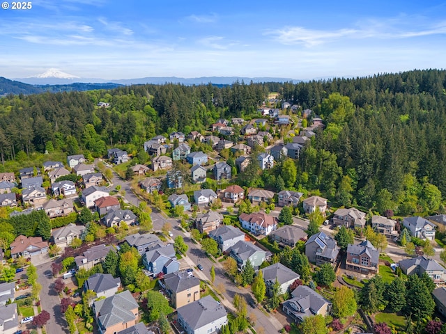 9540 SE Spyglass Dr, Happy Valley, OR 97086 - aerial view with a residential view, a mountain view, and a forest view