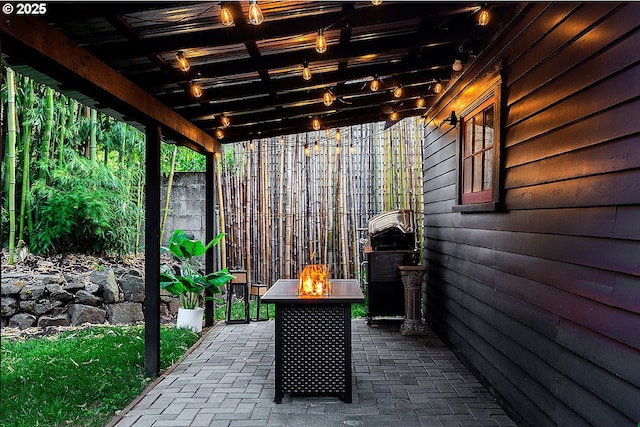 4915 NE 8th Ave, Portland, OR 97211 - view of patio / terrace featuring a fire pit and a grill