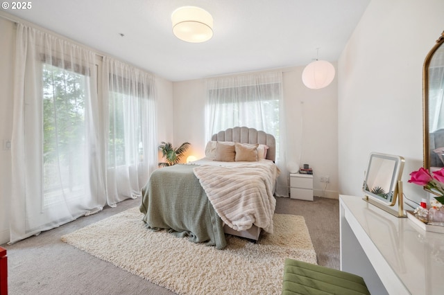 bedroom featuring carpet flooring