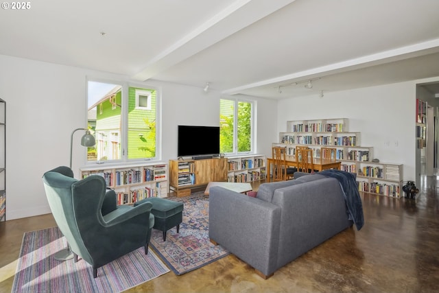 325 NE Graham St Unit 8, Portland, OR 97212 - living area featuring concrete floors