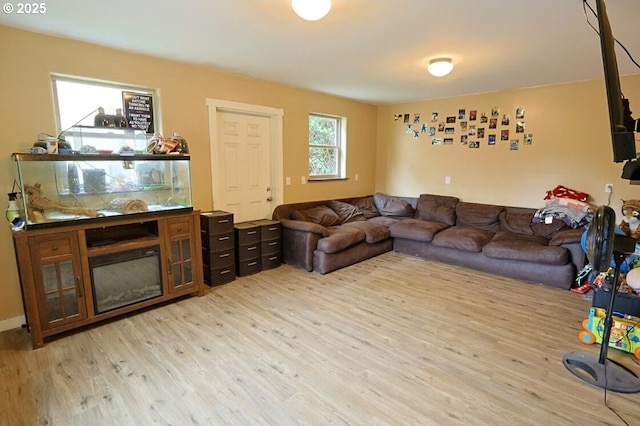66663 Gunderson Rd, North Bend, OR 97459 - living area featuring light wood-type flooring