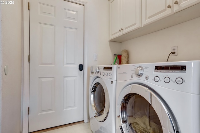 15463 NW Andalusian Way, Portland, OR 97229 - laundry area with cabinet space and independent washer and dryer