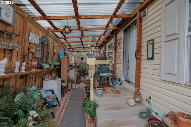 view of storage room