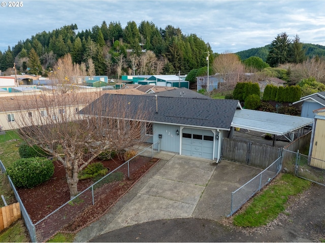 birds eye view of property