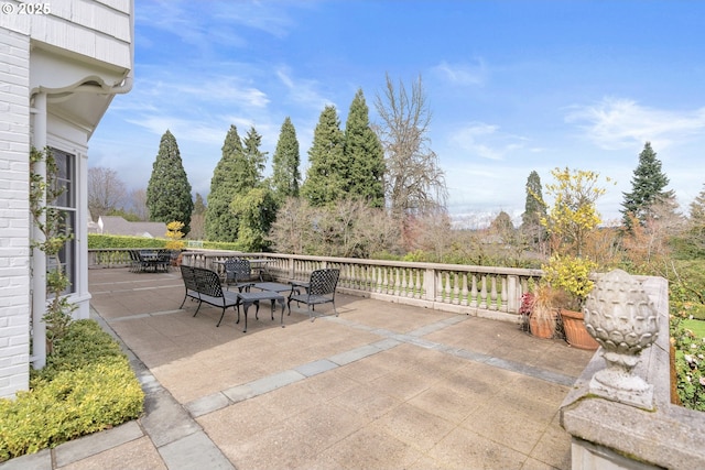 view of patio / terrace featuring outdoor dining area