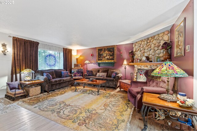 174 Cedar Ln, Gates, OR 97346 - living room featuring wood finished floors