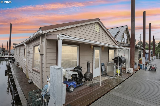 exterior space with a deck