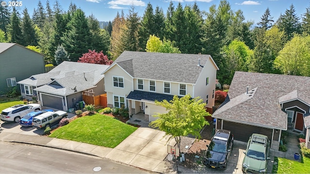 view from above of property