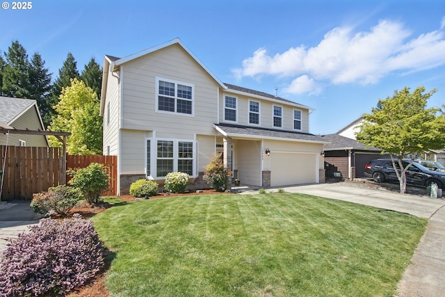 view of front of property featuring driveway and an attached garage