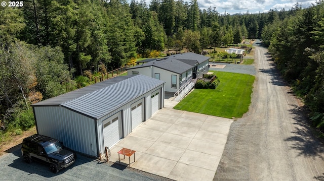 87477 Jean Dr, Bandon, OR 97411 - view from above of property with a forest