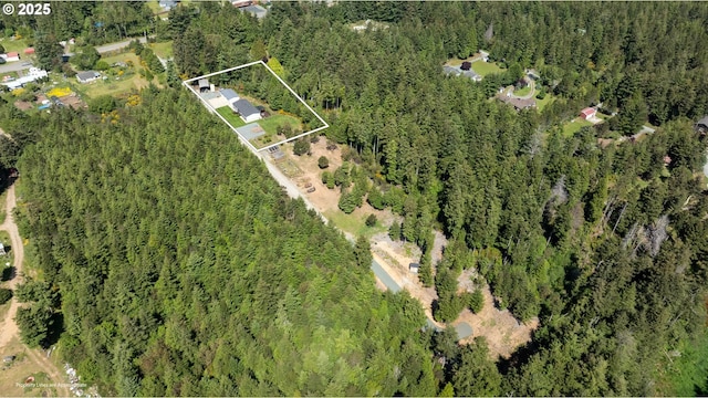 87477 Jean Dr, Bandon, OR 97411 - view of property location with property boundaries highlighted and a heavily wooded area