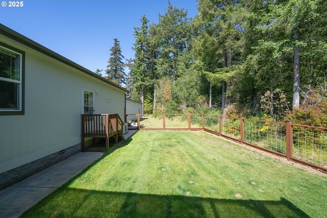 87477 Jean Dr, Bandon, OR 97411 - view of yard featuring a deck