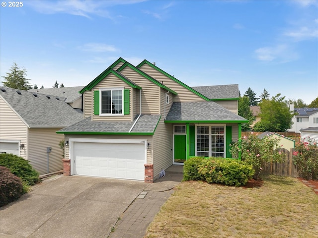 2290 N Irvine St, Cornelius, OR 97113 - view of front facade featuring a garage, concrete driveway, and a shingled roof