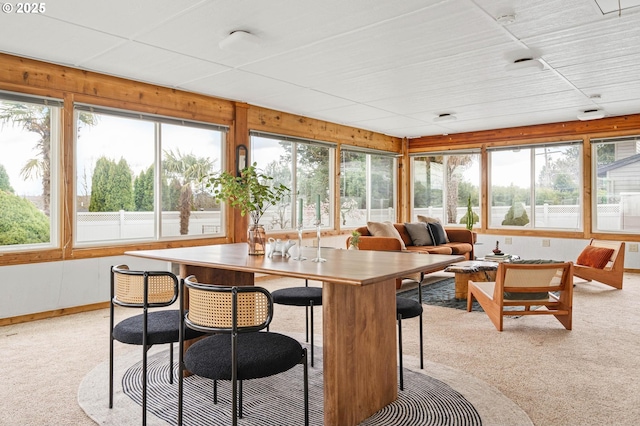 view of sunroom / solarium