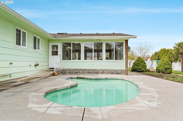 pool featuring a patio