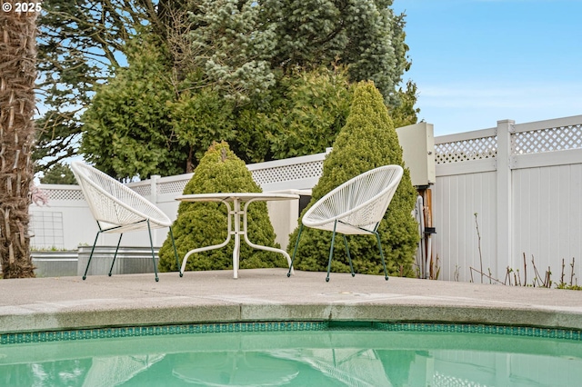 outdoor pool with fence